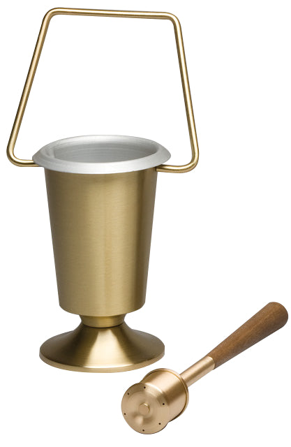 Aspergillum, Satin Bronze Finish