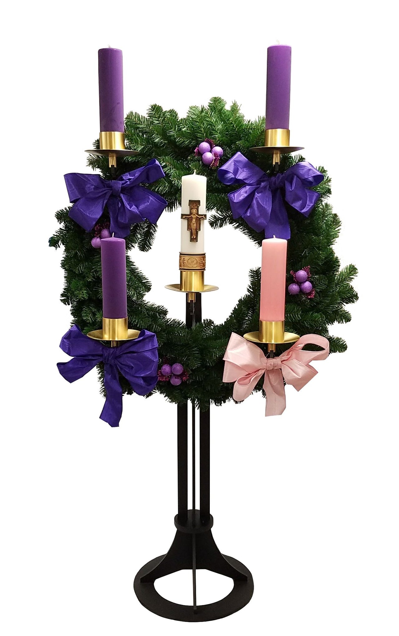 Vertical Advent Wreath