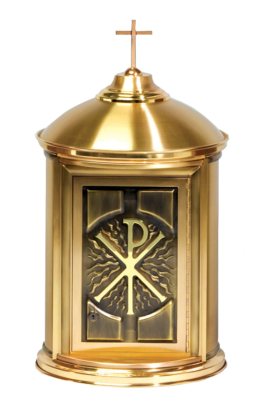 Tabernacle, Chi Rho Design, All Brass