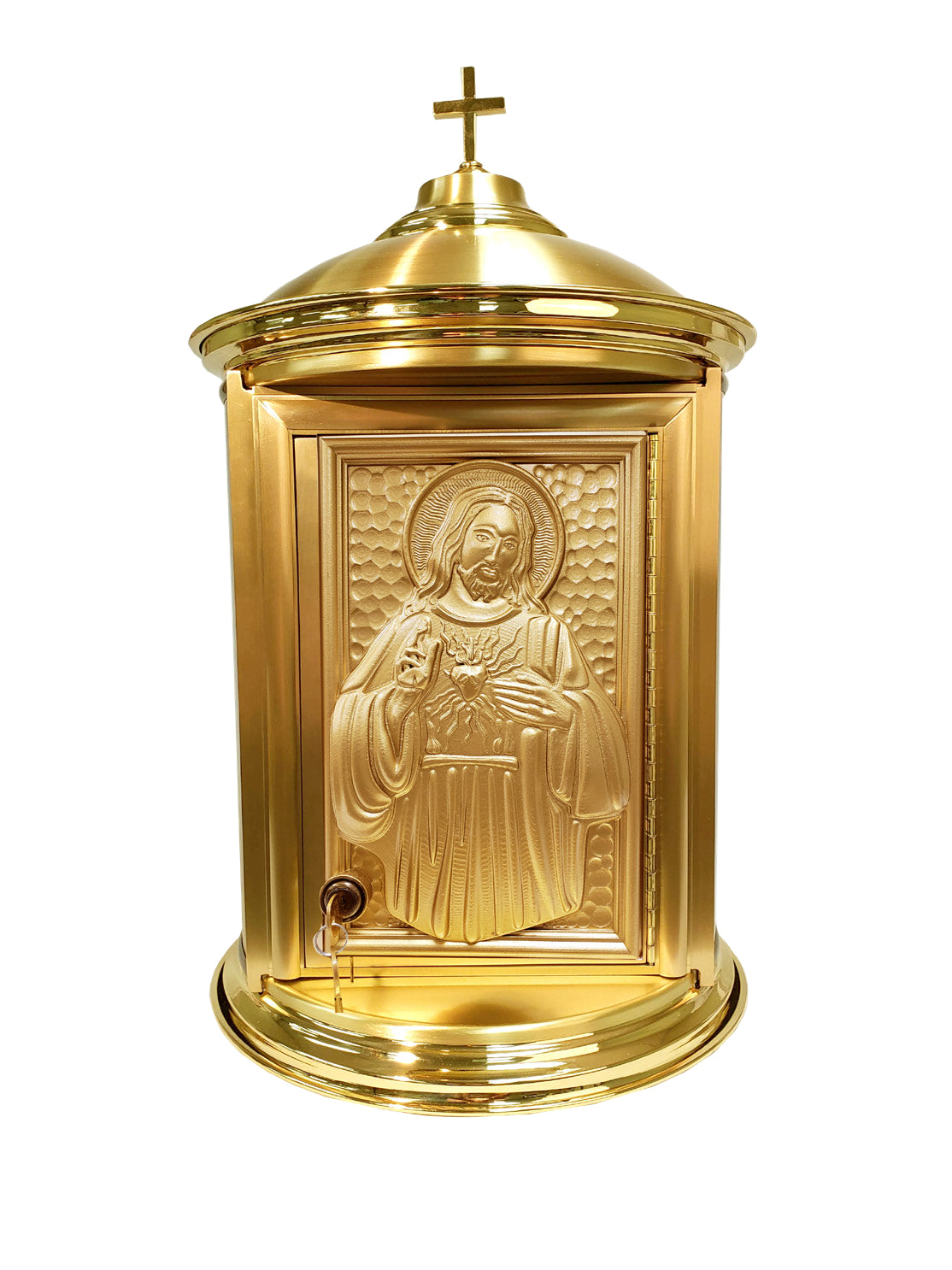 Sacred Heart of Jesus Tabernacle, 30", Brass & Resin