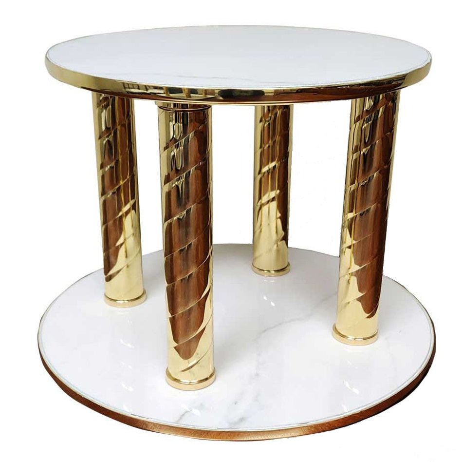 Thabor Table | Faux Marble | Round