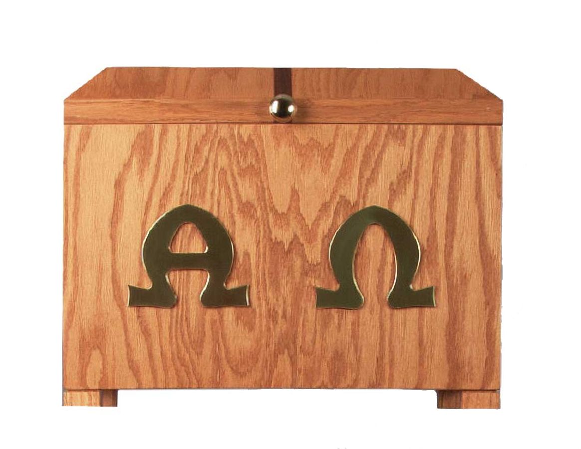 Ossuary | Wood | Brass Alpha & Omega