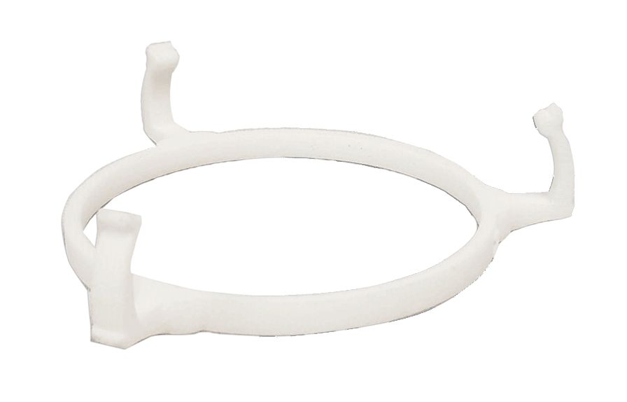 Deflector Glass Base Ring | White Plastic | 7 Sizes