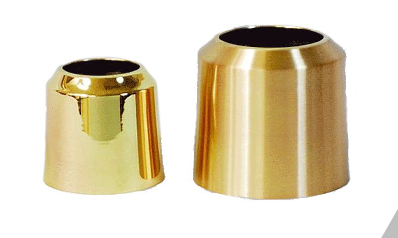 Candle Brass Topper | Polished or Satin | Multiple Sizes
