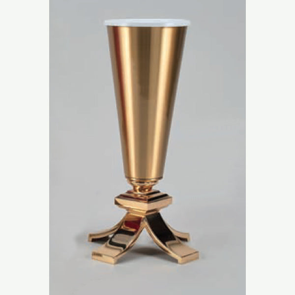 Vase à fleurs d'autel en bronze à finition combinée : style 4414 - deux tailles