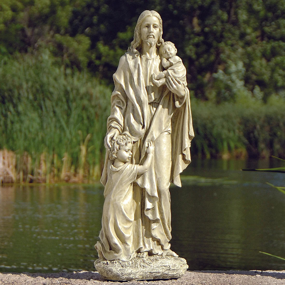Joseph's Studio Jesus with Children Garden Statue (24")