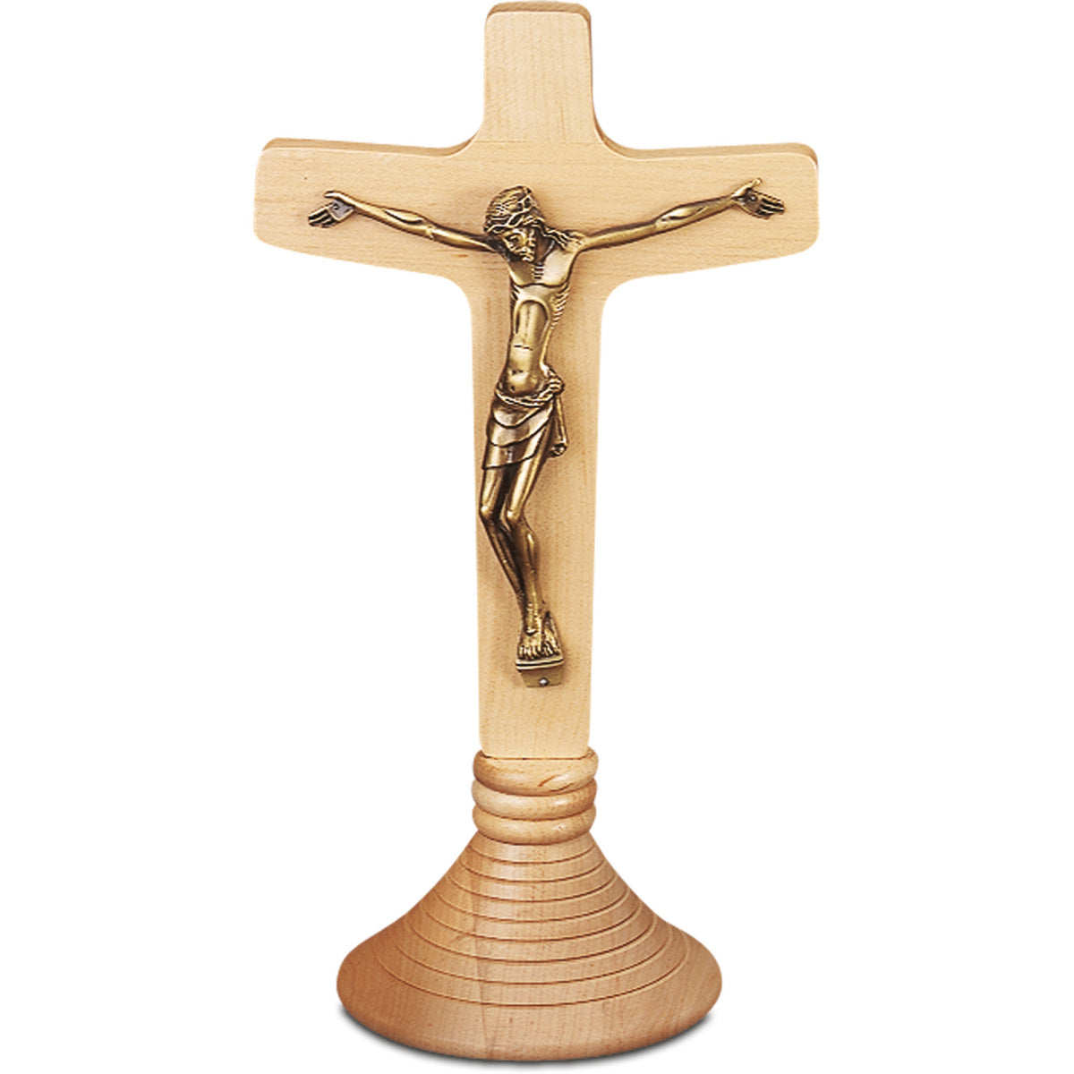 Slabbinck Maple-Wood Altar Crucifix (12-2/3")
