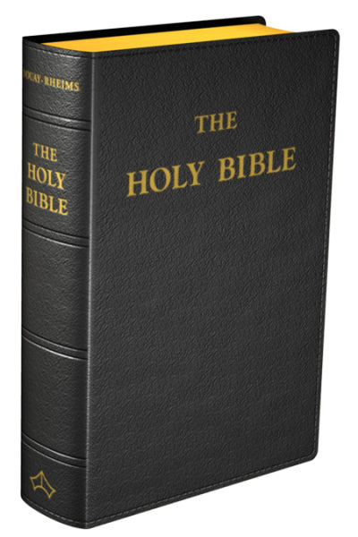 Douay-Rheims Bible (Standard Size, Black Leather)