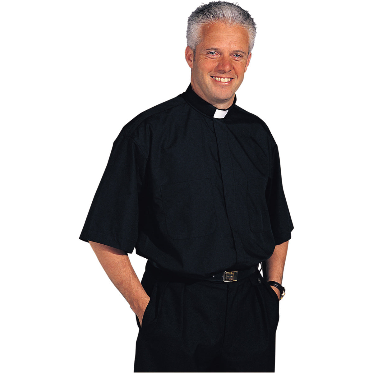 Short-Sleeve Tradicio Stadelmaier Clergy Shirts by Slabbinck