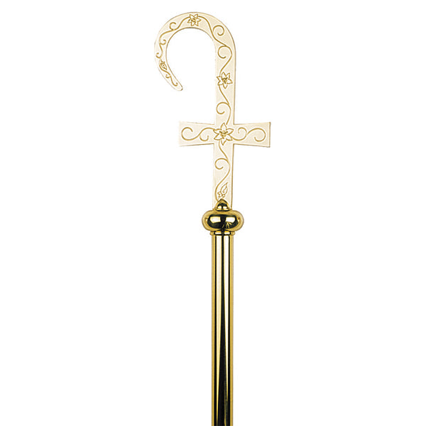 Flower of Passion Motif Bishop's Crozier/Staff