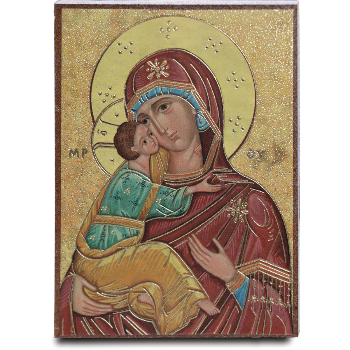Slabbinck Icon - Madonna with Child (2-5/8" x 3-23/32")