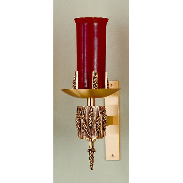Applique Murale en Bronze Texturé pour Lampe de Sanctuaire : Style 5757 - 10.5" H