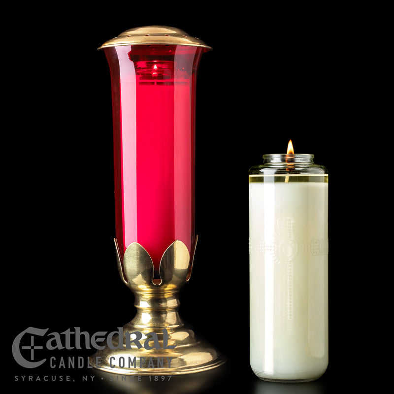 Domus Christi 14-Day Bottle Style Glass Sanctuary Lights (9/cs)