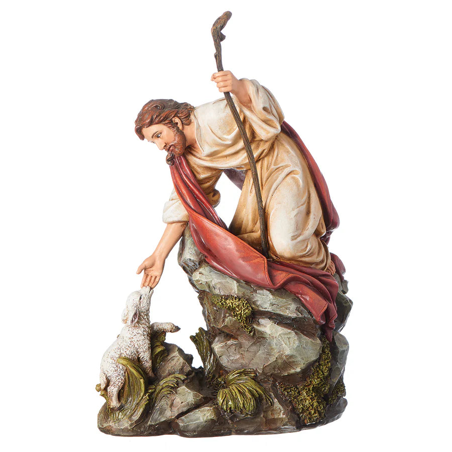 Jesus with Lamb Figure (10.5") - Renaissance Collection