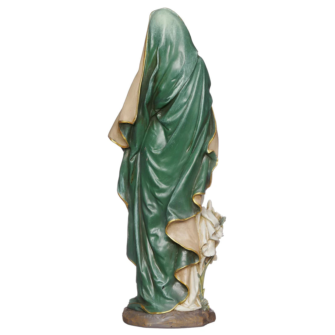 Madonna & Child Figure with Lily Accents (16.25") - Renaissance Collection