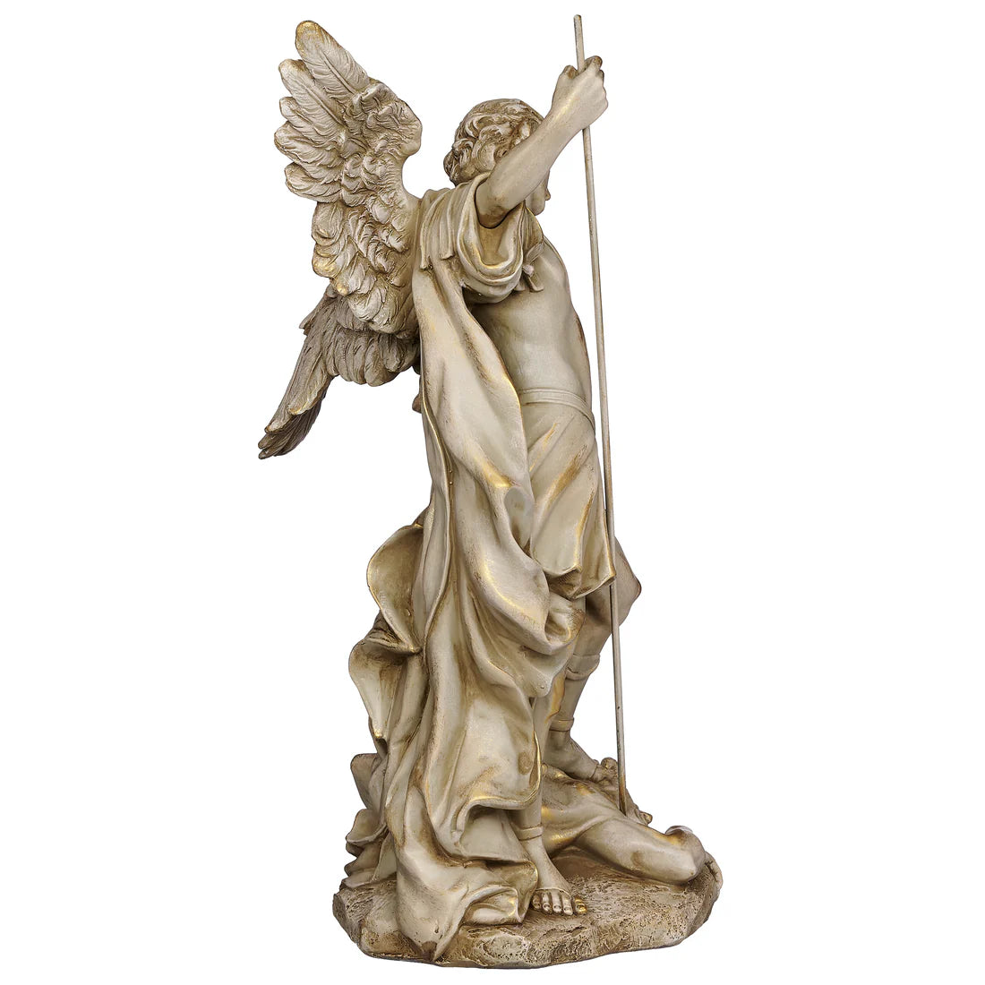 Joseph's Studio St. Michael Figure with Antique Gold Finish (15") - Renaissance Collection