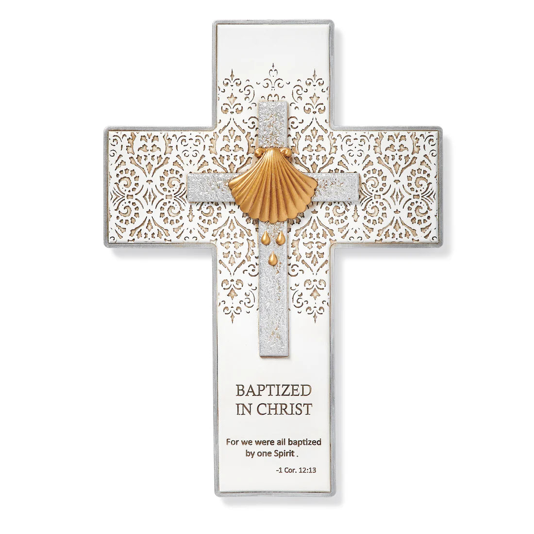 Baptism Wall Cross (9")