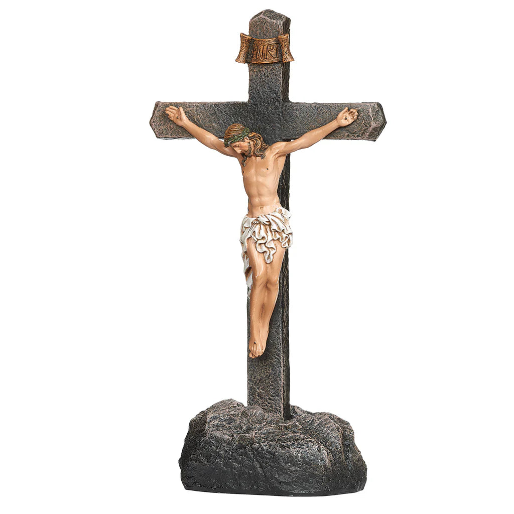 Joseph's Studio Crucifix with Stand (8.75")