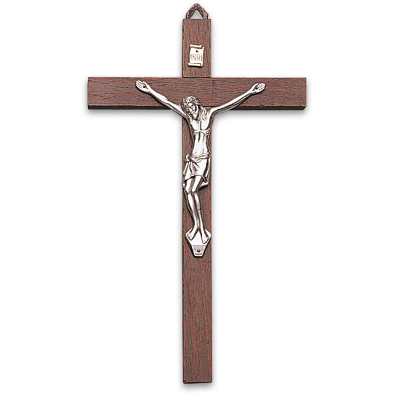 Slabbinck Wood and Metal Crucifix for Home (10")