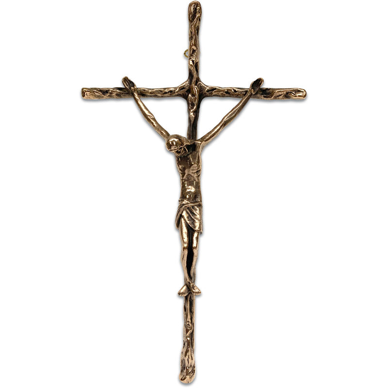 Slabbinck Pastoral Crucifix in Dry-Sand Cast Bronze