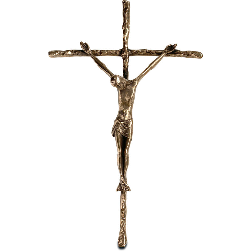 Slabbinck Pastoral Crucifix in Dry-Sand Cast Bronze