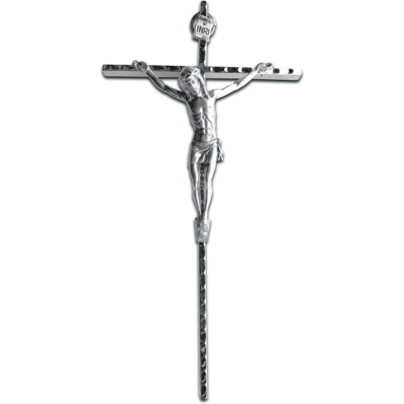 Slabbinck Nickel-Plated Brass Crucifix (7")