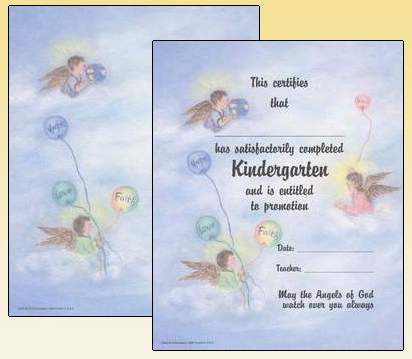 Kindergarten Certificate - Oil Painting - 100/pack