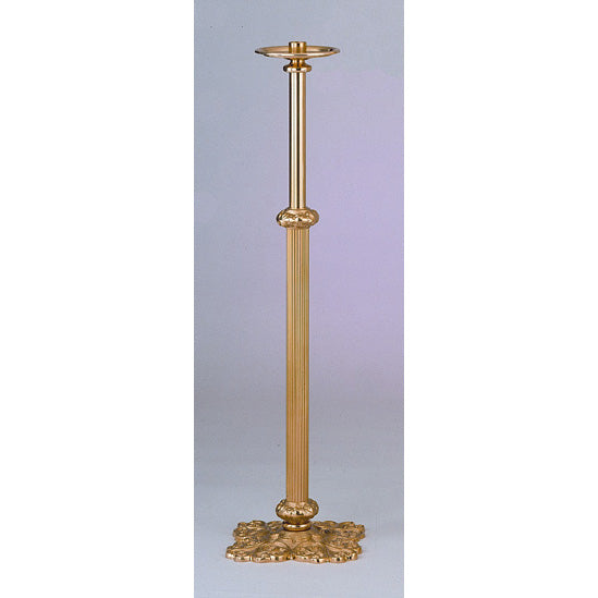 Chandelier de sol fixe en bronze finition richement doré : Modèle 6193 - Douille de 1 1/2" - Hauteur 44"