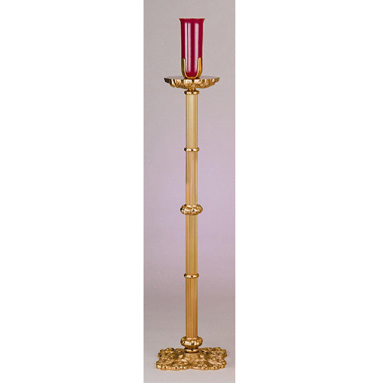 Rich Gilt Finish Bronze Floor Sanctuary Lamp: 6193 Style - 48" Ht