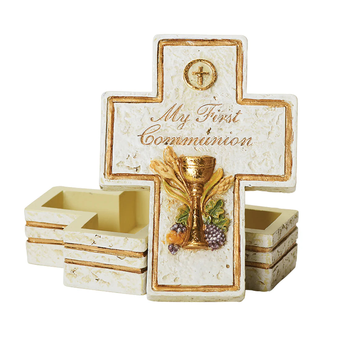 Cross First Communion Keepsake Box (3.5")