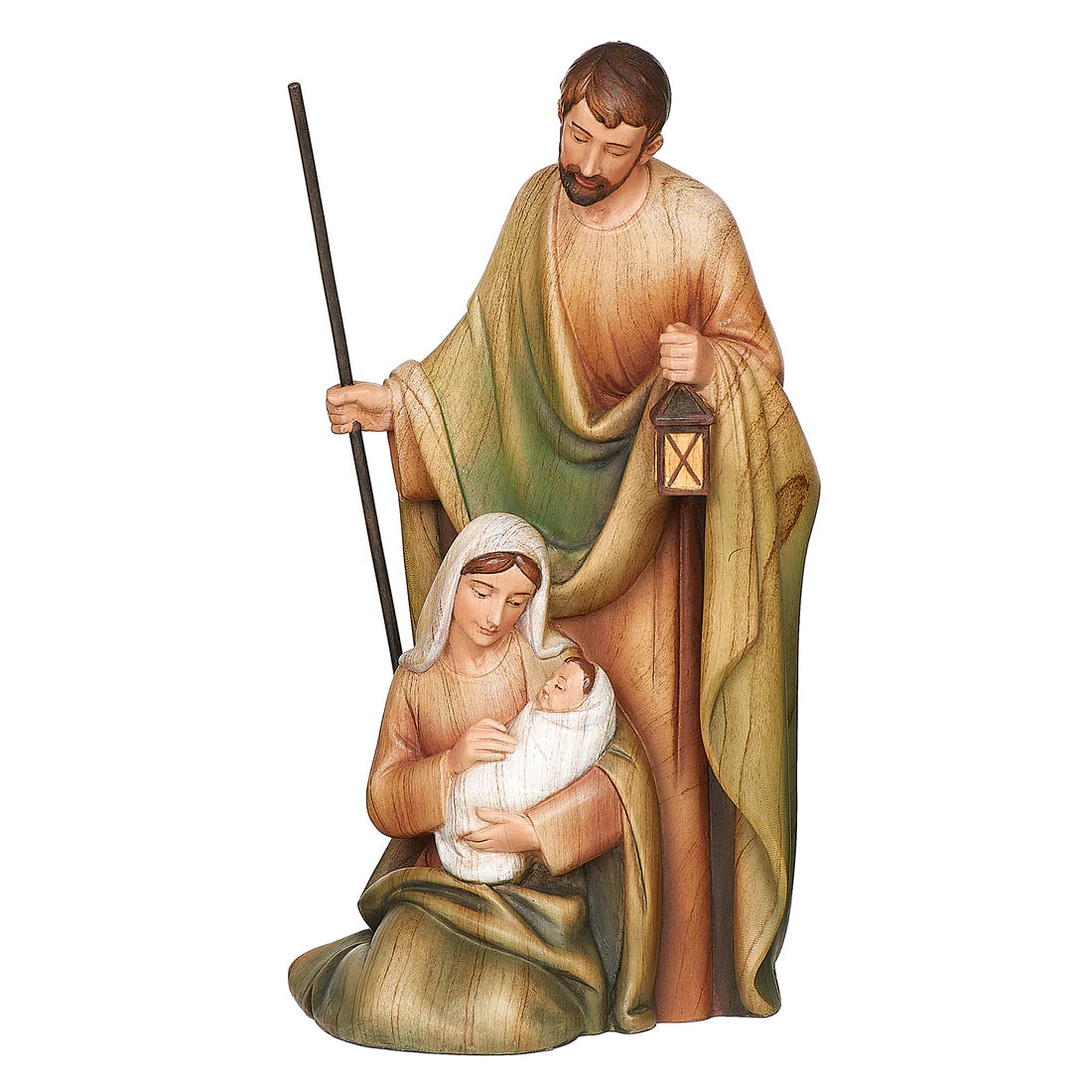 Joseph’s Studio Stained Wood Holy Family Figure (8.5")