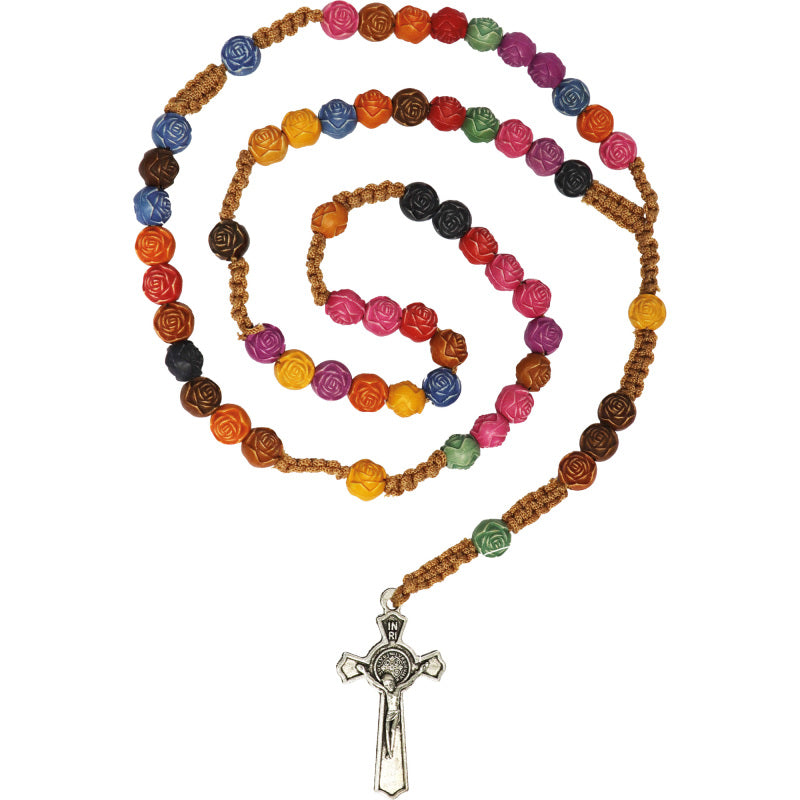 Slabbinck Rosary with Rose-Shaped Beads