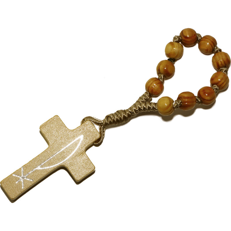 Slabbinck Brown Wood Decade Rosary