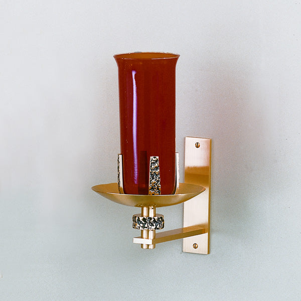 Bronze Wall Bracket Sanctuary Lamp: 6497 Style