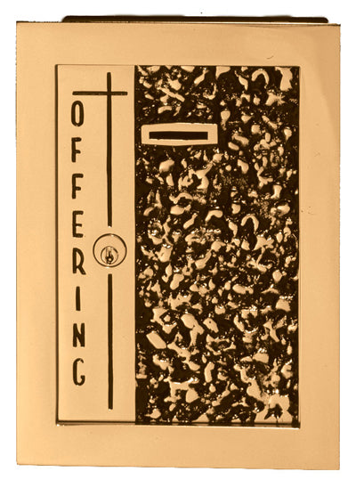 Offering Box | 8-3/4” X 10-3/4” | Bronze Face | Textured