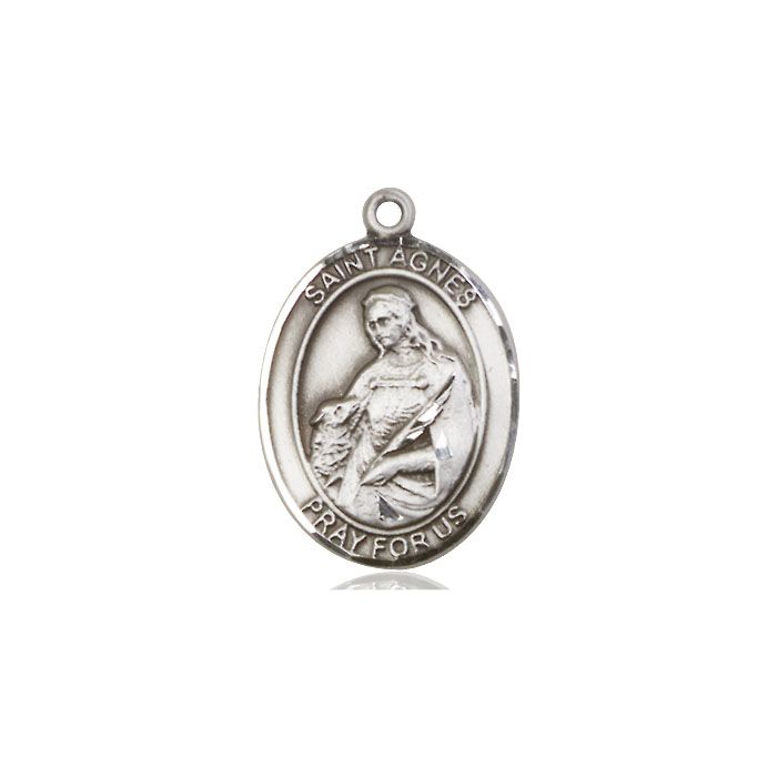 St Agnes of Rome Oval Patron Saint Series