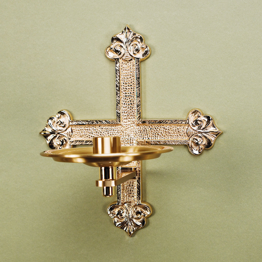 Porte-bougie de consécration/dédicace en bronze : style 7130