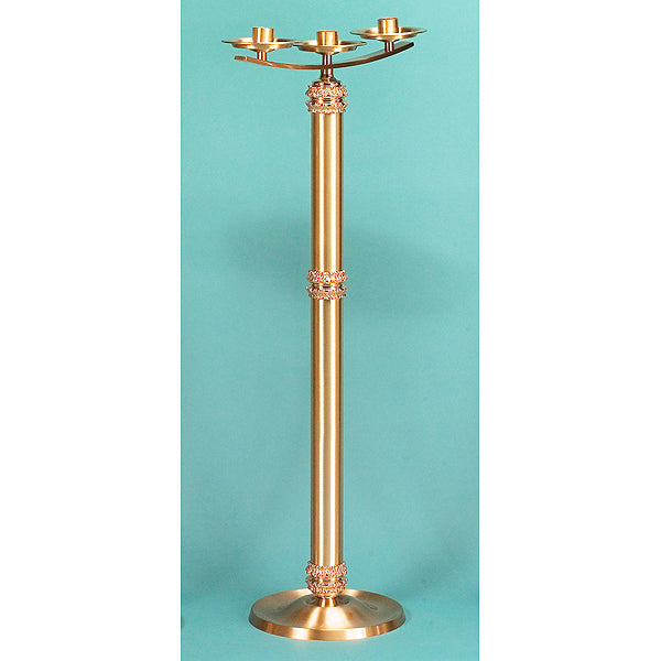 Candelabre de sol 3, 5, 7 feux bronze : style 7130 - 111,76 cm H