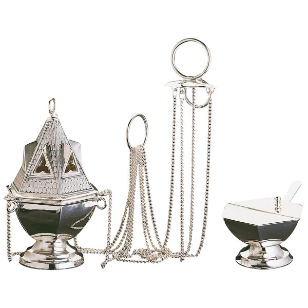 Classic Copper Censer & Boat w/Spoon