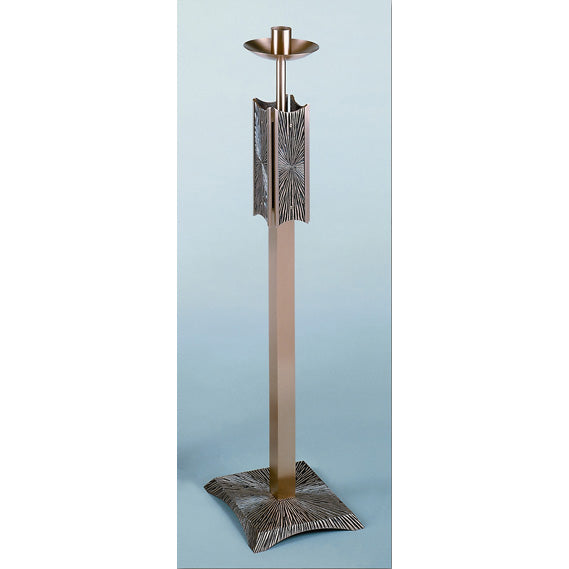 Processional Bronze Paschal Candlestick: 7518 Style - 48" Ht - 1 15/16" Socket