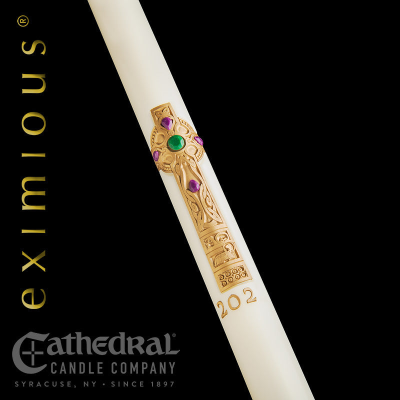 The "Cross of Erin" Eximious Paschal Candle (17 sizes)
