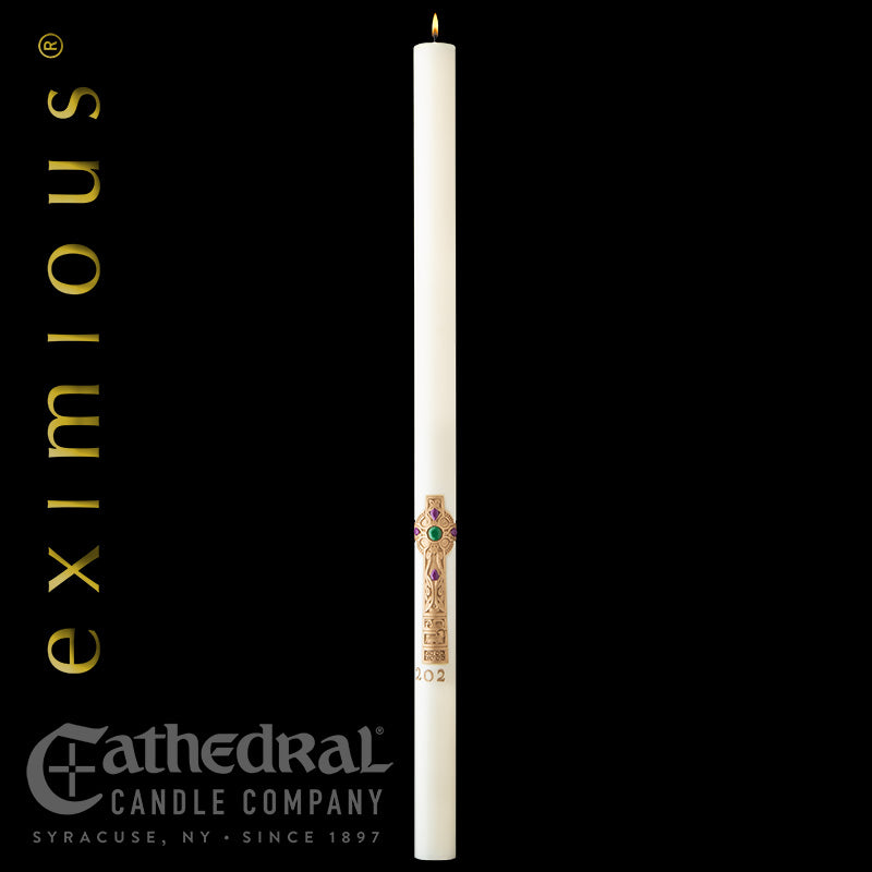 The "Cross of Erin" Eximious Paschal Candle (17 sizes)