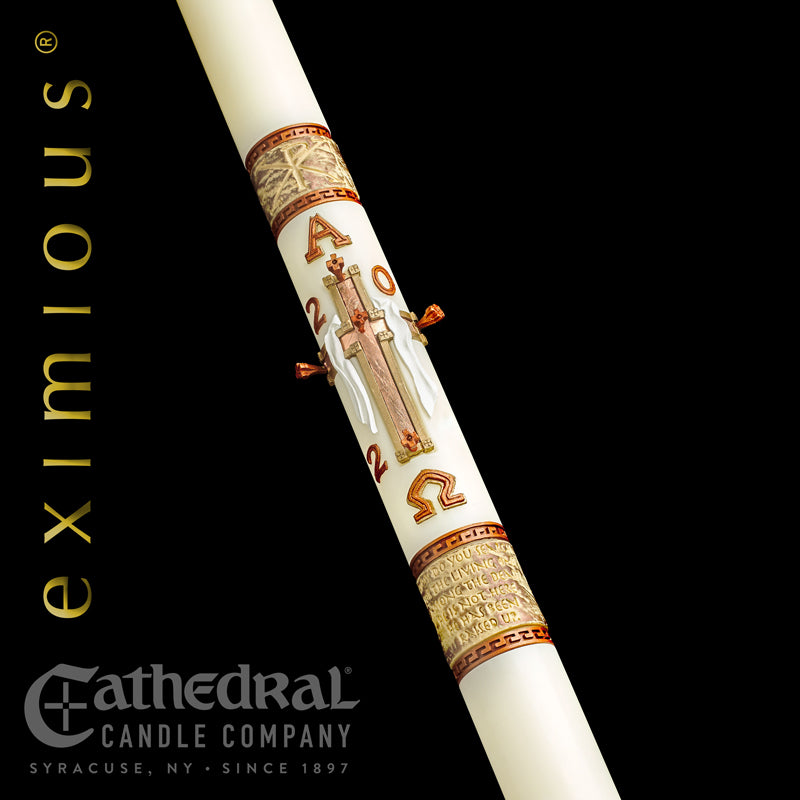The "Luke 24" Eximious Paschal Candle (17 sizes)