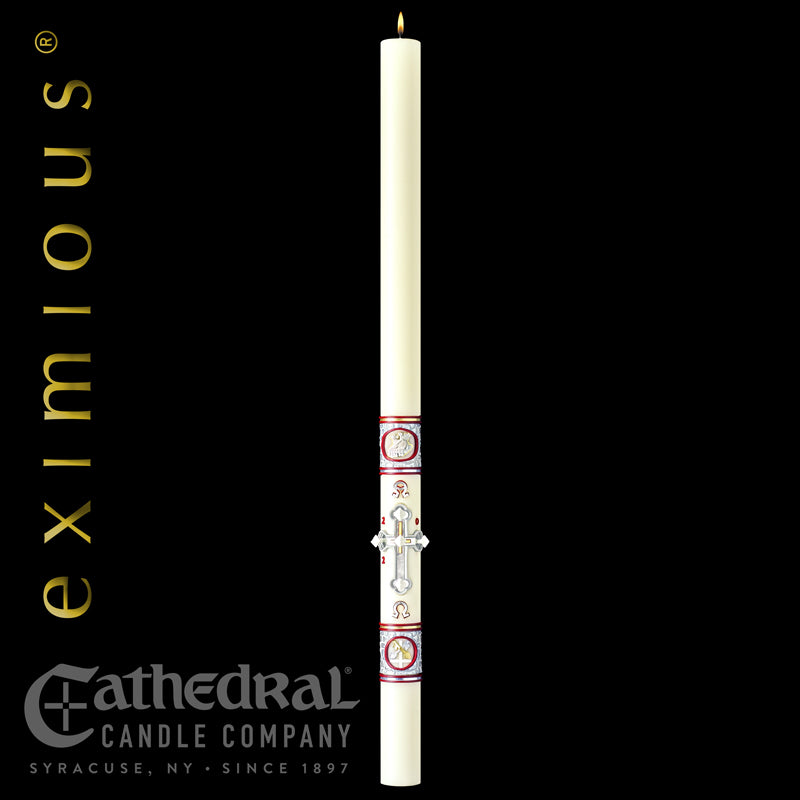 The "Upon this Rock" Eximious Paschal Candle (17 sizes)