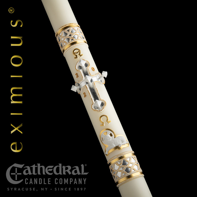 The "Merciful Lamb" Eximious Paschal Candle (17 sizes)
