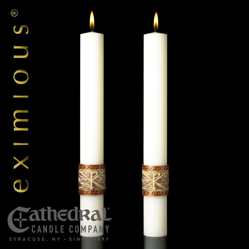The "Luke 24" Eximious Altar Side Candle - Pair