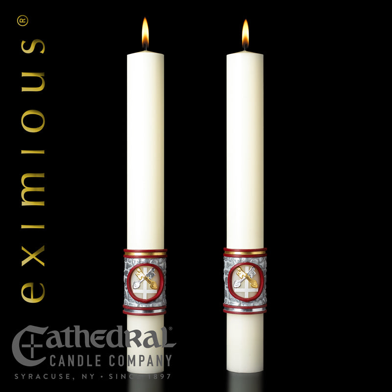 The "Upon this Rock" Eximious Altar Side Candle