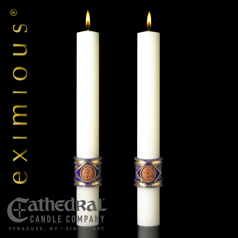 The "Lilium" Eximious Altar Side Candle - Pair