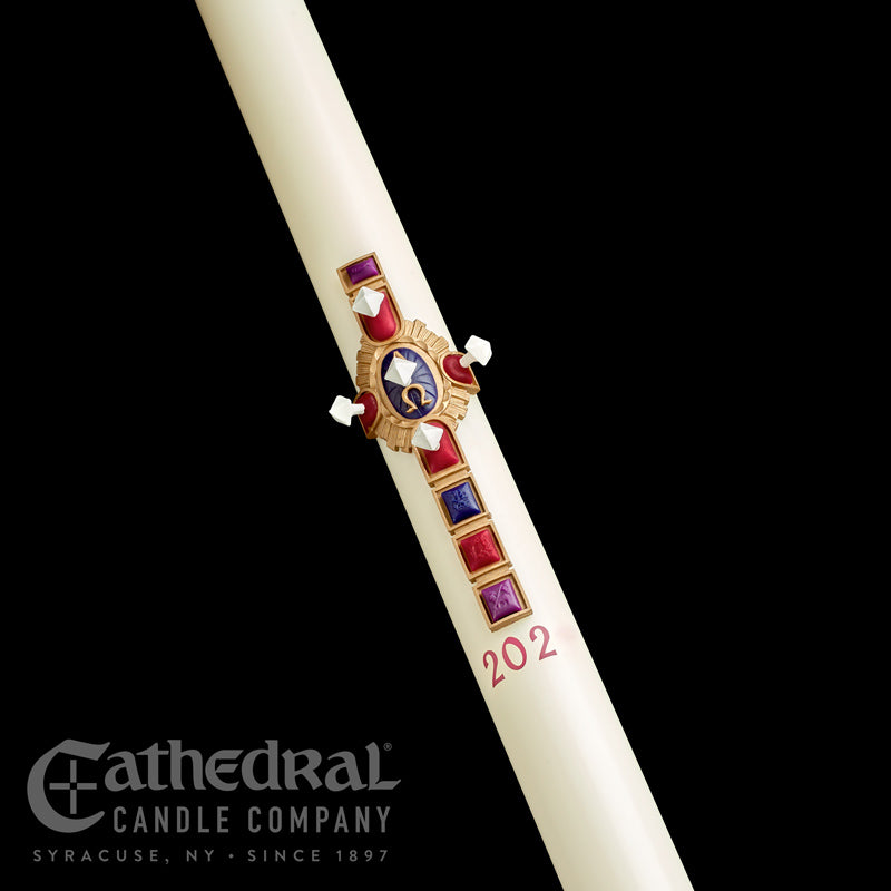 Christ Victorious Sculptwax Paschal Candle