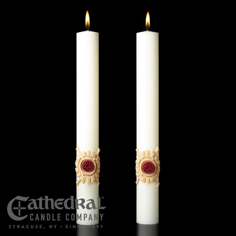 Complementing Altar Candles, Holy Trinity